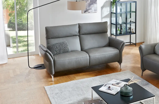 Sofa 2-Sitzer echt Leder • Reso Möbel
