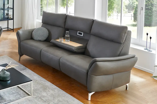   Trapezsofa echt Leder • Reso Möbel