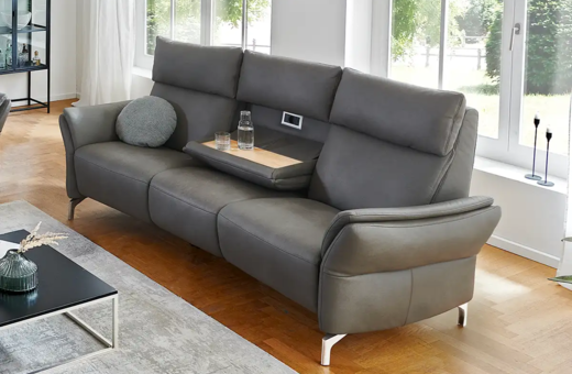 Trapezsofa echt Leder • Reso Möbel